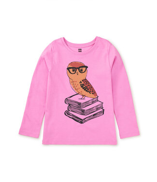 Tea Collection Studious Owl Graphic Tee