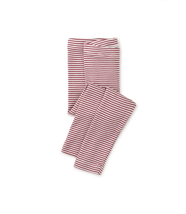 Tea Collection Striped Baby Leggings - Cassis