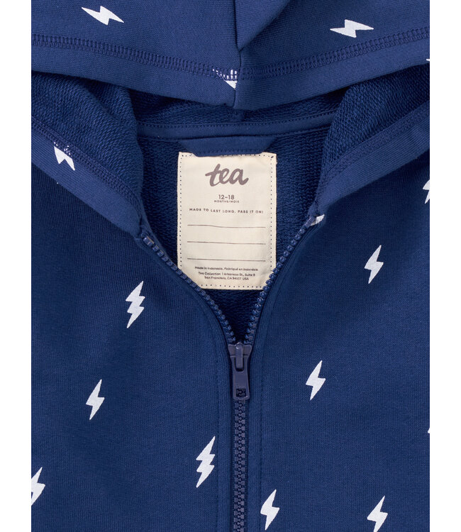 Tea Collection Spike Out Baby Hoodie - Lightning