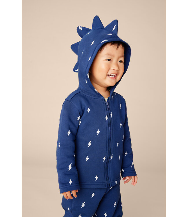 Tea Collection Spike Out Baby Hoodie - Lightning