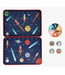 Petit Collage Rocket Race Game Tin
