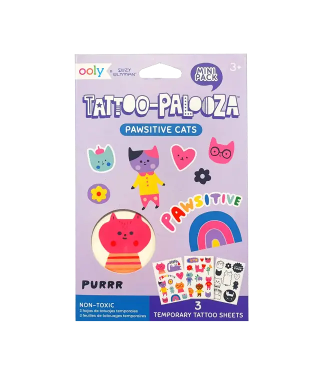 Ooly Mini Tattoo  - Pawsitive Cats