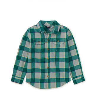 Tea Collection Flannel Button Up Shirt - Anatolian Plaid
