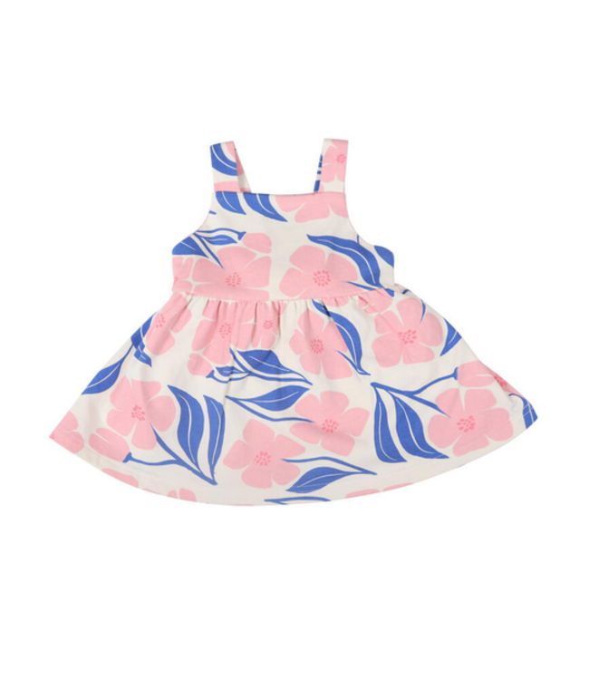 Tiny Tribe Bloom Pinafore Dress - Lemonade