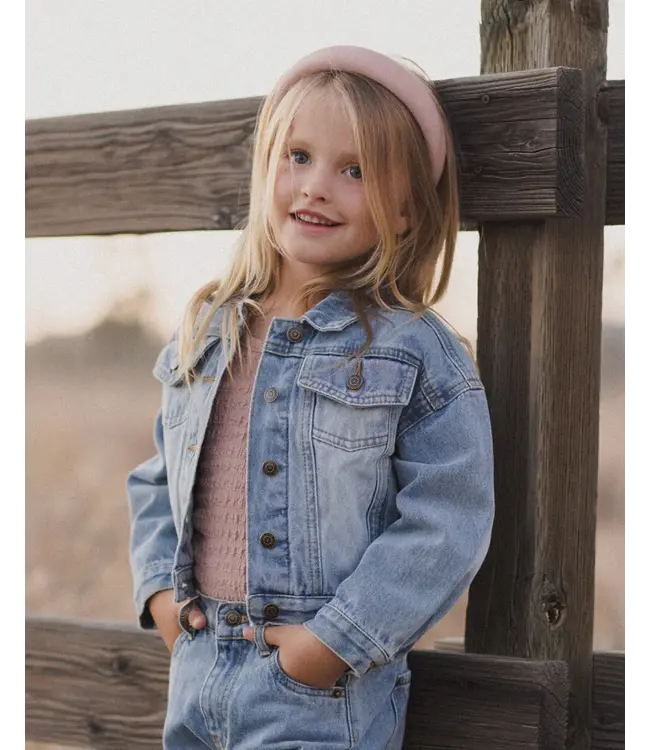 Rylee & Cru Textured Long Sleeve Top - Rose