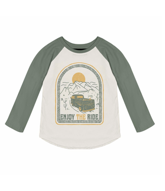 Tiny Whales Enjoy the Ride - Long Sleeve Raglan