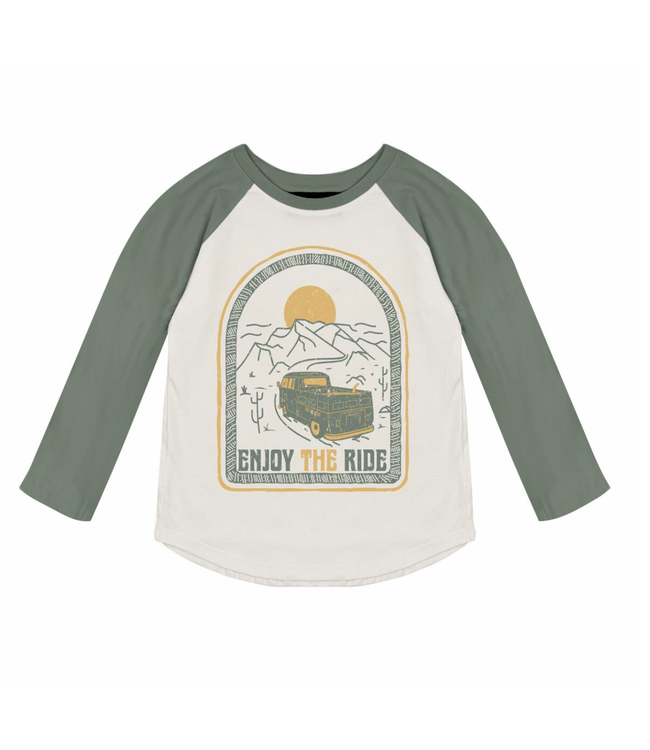 Tiny Whales Enjoy the Ride - Long Sleeve Raglan