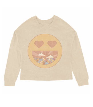 Tiny Whales Get Happy Oversized L/S Tee
