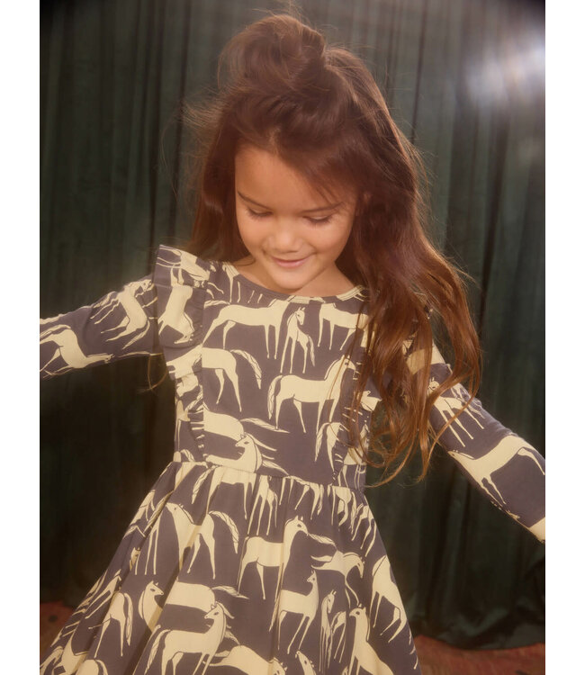 Tea Collection Ruffle Shoulder Ballet Dress