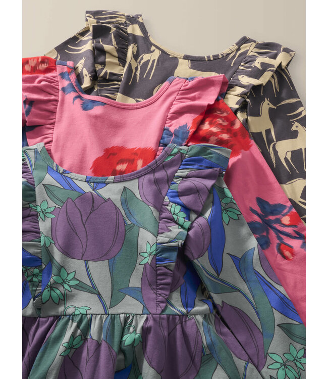 Tea Collection Ruffle Shoulder Ballet Dress