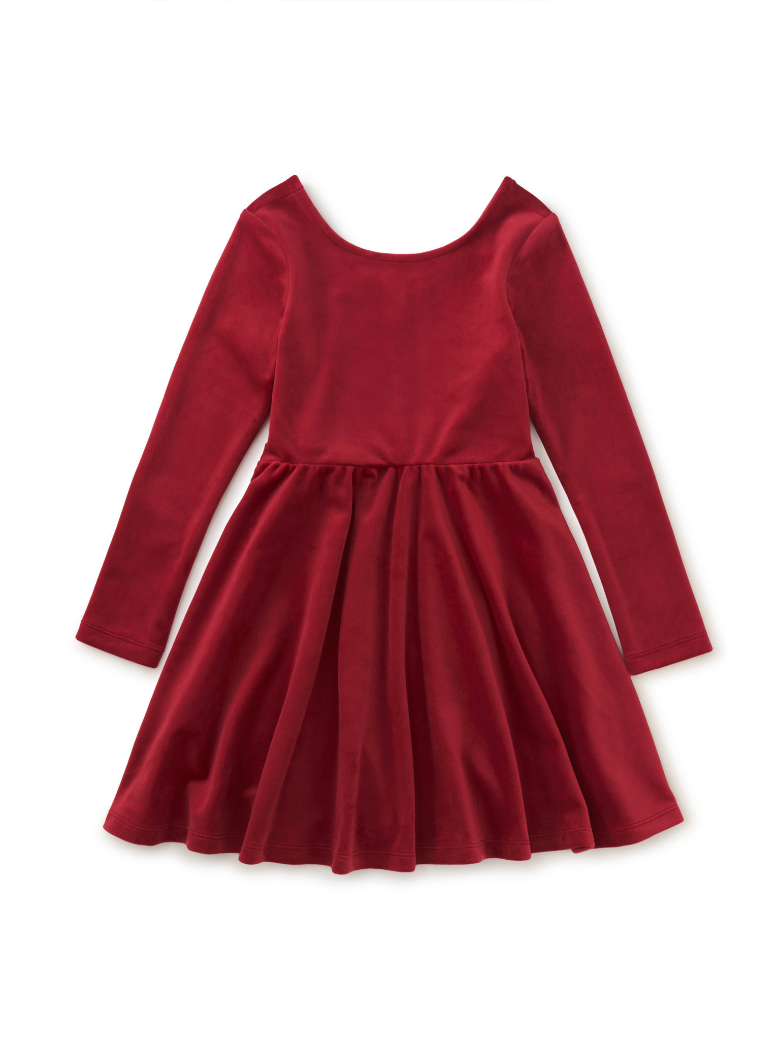 red velvet skater dress Windsor Andie Velvet Drop Waist Skater Dress in Burgundy | Size: L