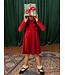 Tea Collection Velour Skater Dress - Red Wagon