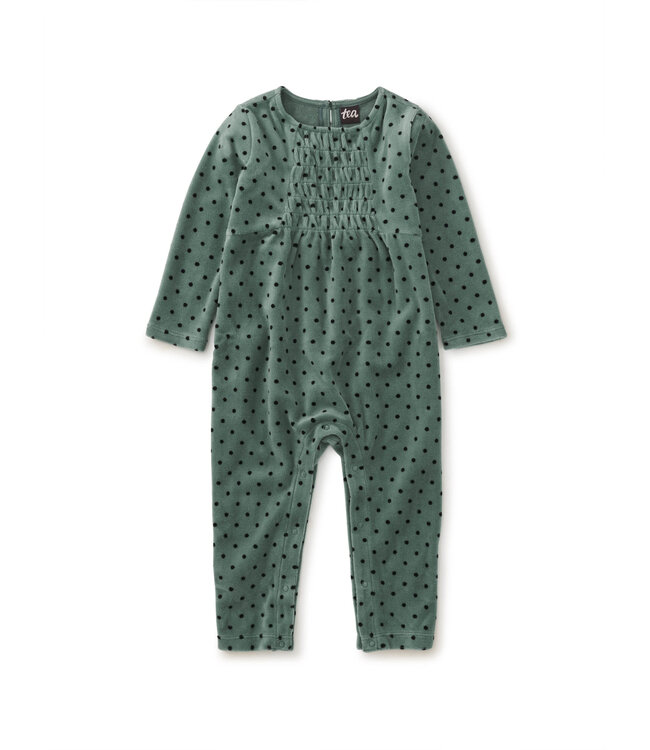 Tea Collection Smocked Baby Romper - Dot