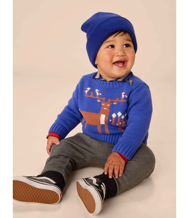 Tea Collection Reindeer Baby Sweater