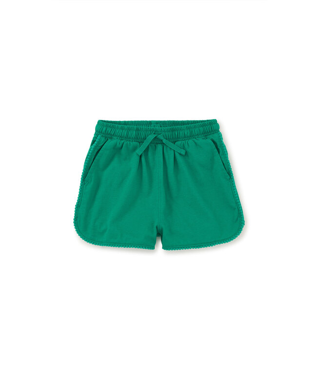 Tea Collection Pom-Pom Gym Shorts - Viridis
