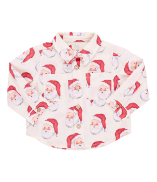 Pink Chicken Jack Baby Shirt - Vintage Santas