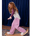 Tea Collection Wide Leg Cargo Pants - Mauve Mist