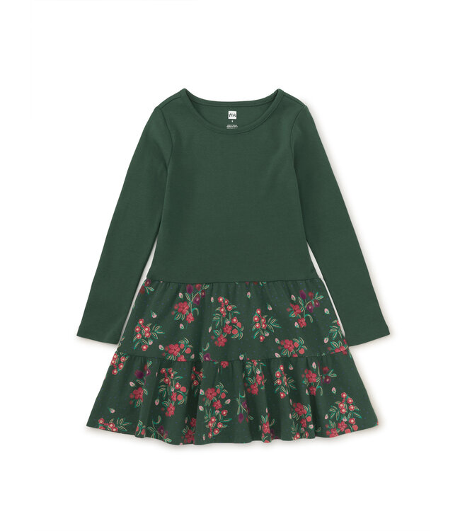 Tea Collection Tiered Skirted Twirl Dress - Holiday Tea Floral