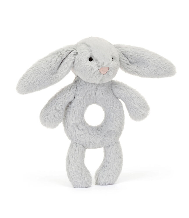 Jellycat Bashful Silver (Grey) Bunny Ring Rattle