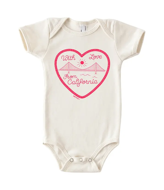 Maptote With Love from CA Onesie
