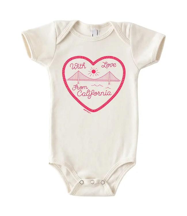 Maptote With Love from CA Onesie