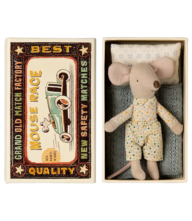 Maileg Little Brother, Mouse in Matchbox