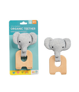 Petit Collage Organic Teether - Little Elephant