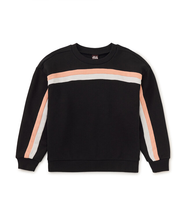 Tea Collection Stripe Popover - Jet Black