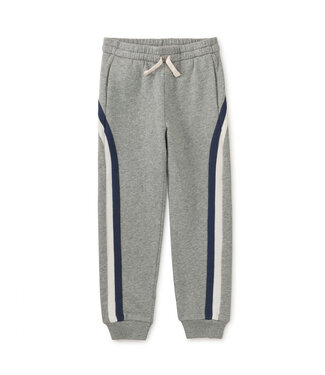 Tea Collection Striped Jogger - Heather Gray