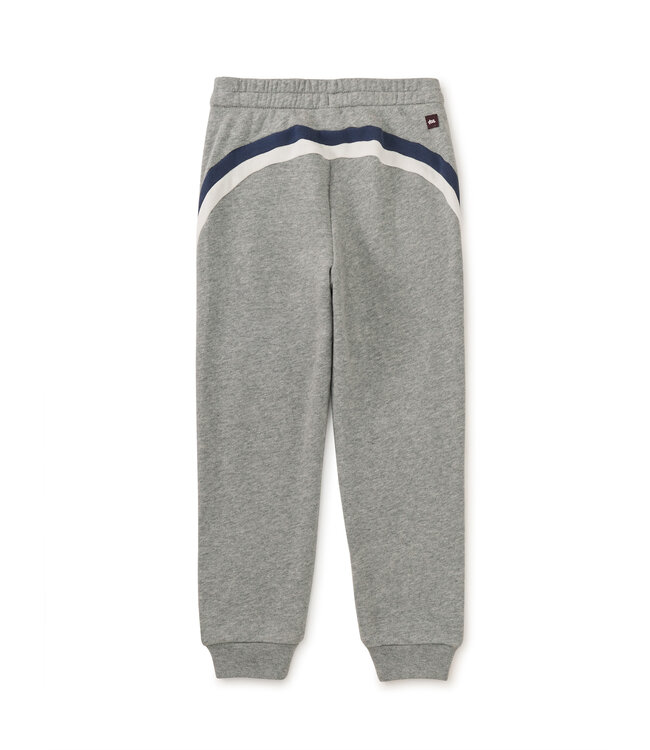 Tea Collection Striped Jogger - Heather Gray