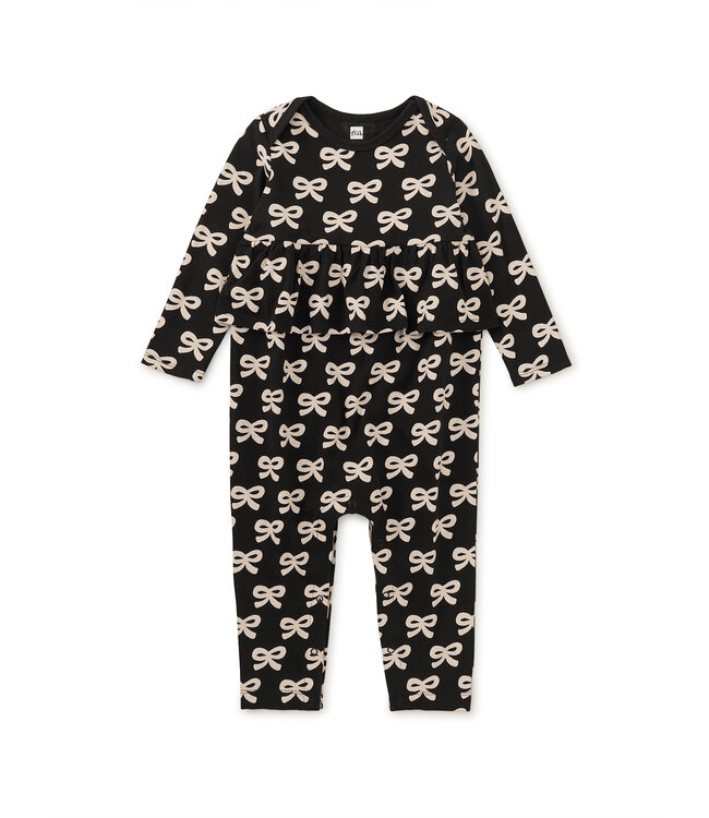 Tea Collection Pretty Peplum Baby Romper - Petit Ribbon