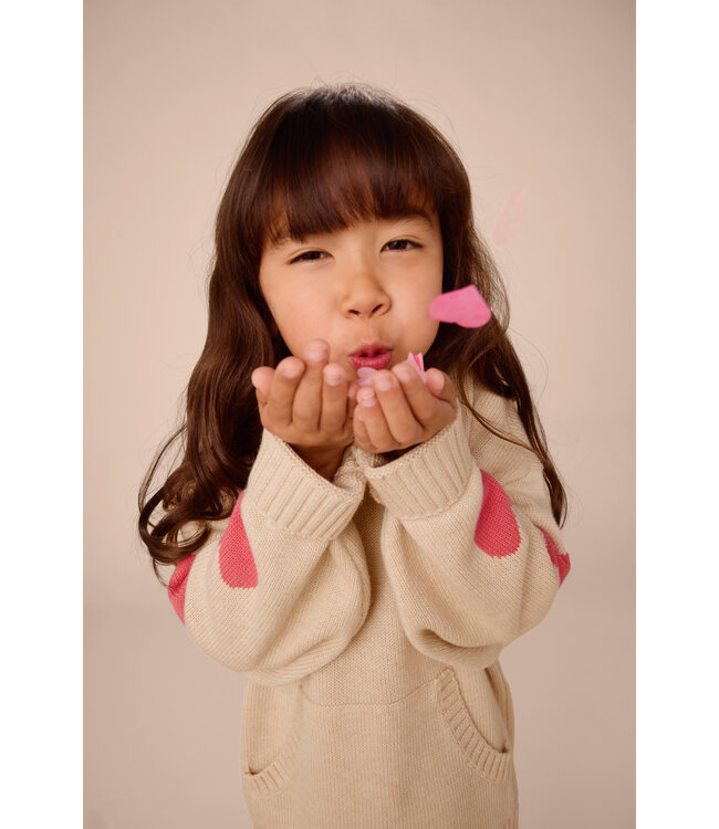 Tea Collection Heart Sleeve Sweater