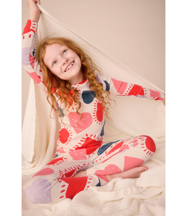 Tea Collection Goodnight Pajama Set - Heartburst