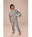 Tea Collection Striped Jogger - Heather Gray