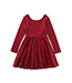 Tea Collection Velour Skater Dress - Red Wagon