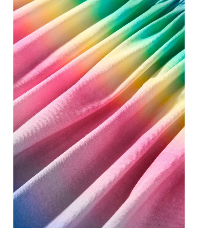 Tea Collection Wrap Neck Dress - Rio de Janiero Rainbow