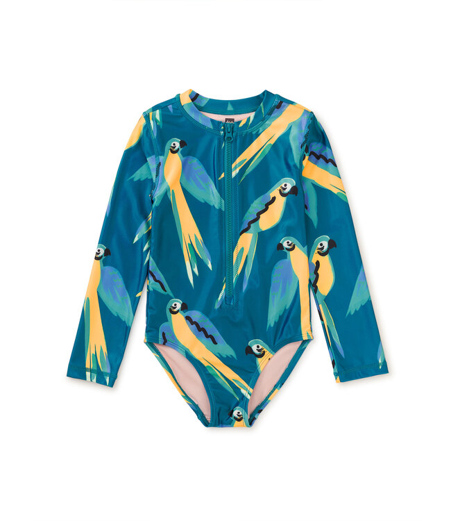 Tea Collection Long Sleeve One-Piece Swimsuit