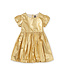 Tea Collection Balloon Skirted Dress - Metallic Gold