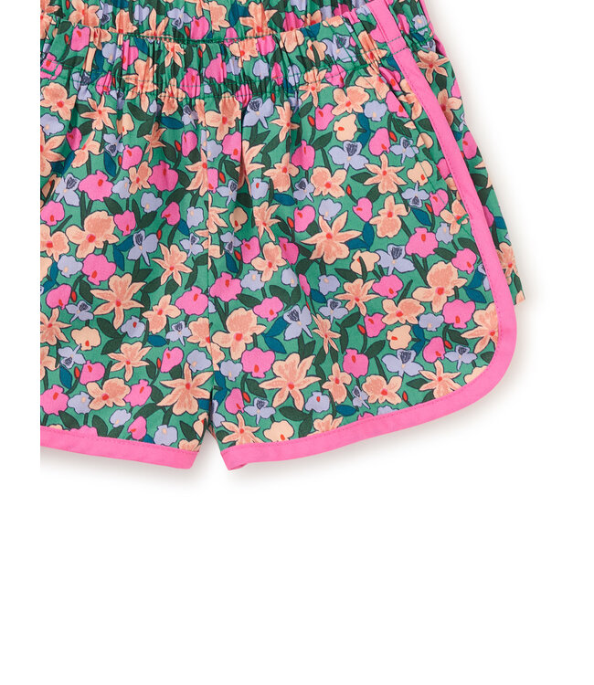 Tea Collection Baby  Woven Dolphin Shorts - Orchid Ditsy