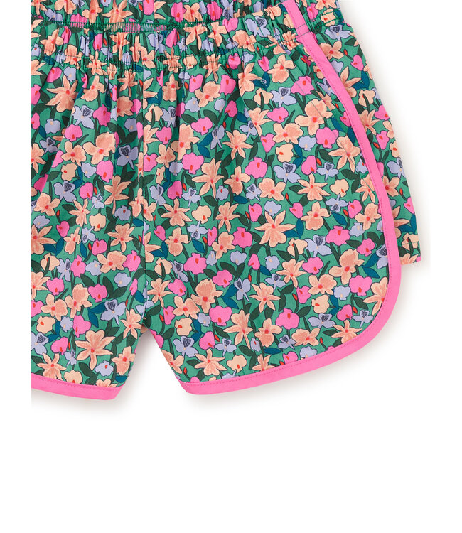 Tea Collection Woven Dolphin Shorts - Orchid Ditsy