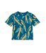 Tea Collection Easy Printed Tee - Blue & Yellow Macaws