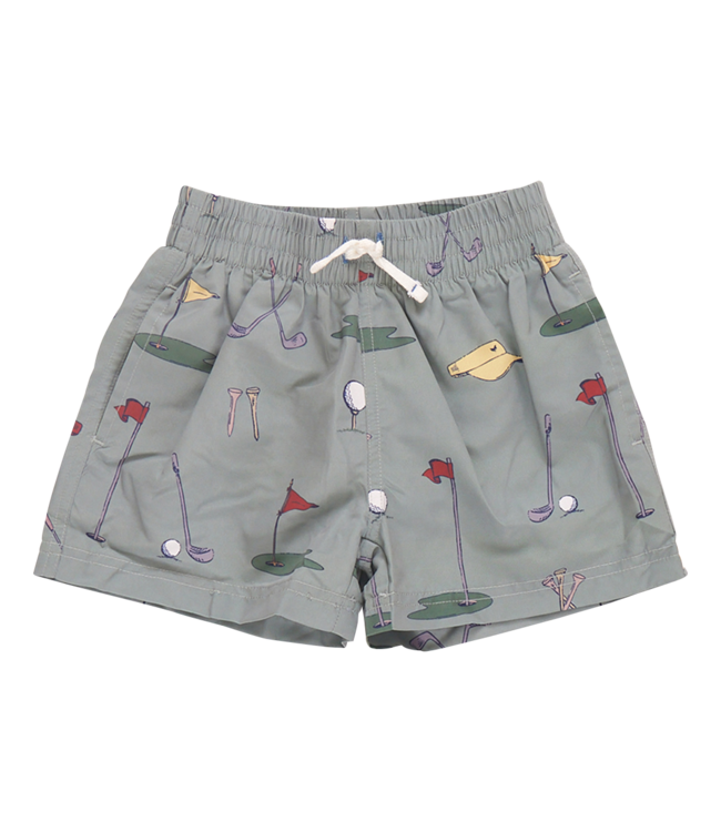 Pink Chicken Baby Swim Trunks