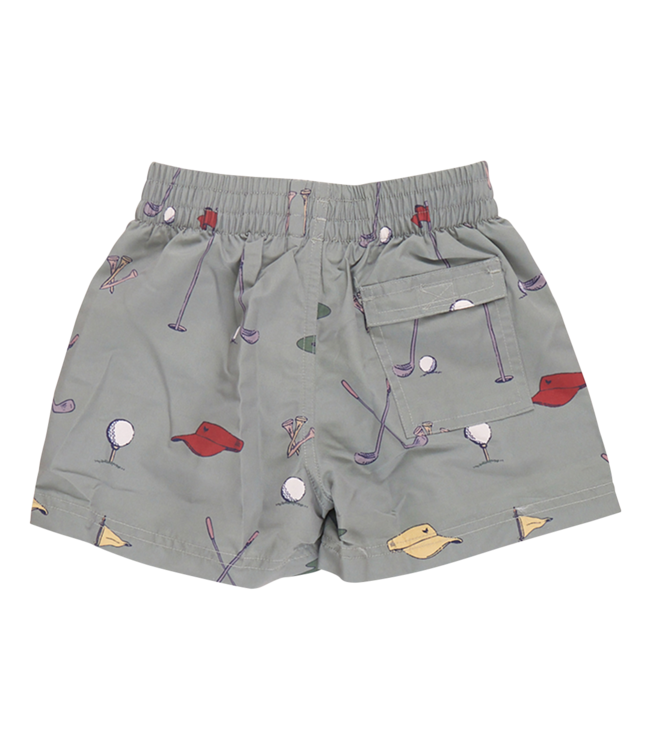 Pink Chicken Baby Swim Trunks