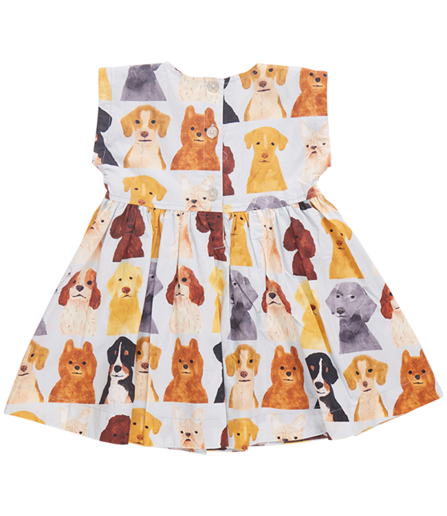 Pink Chicken Adaline Dress - Watercolor Dogs