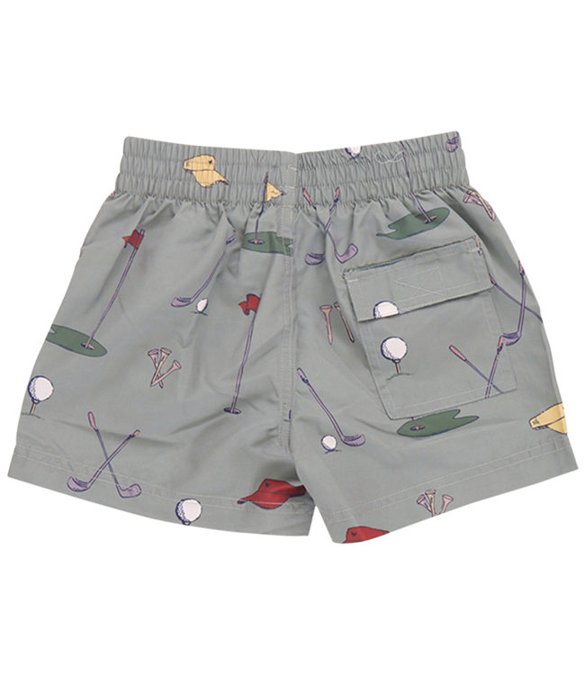 Pink Chicken Swim Trunks