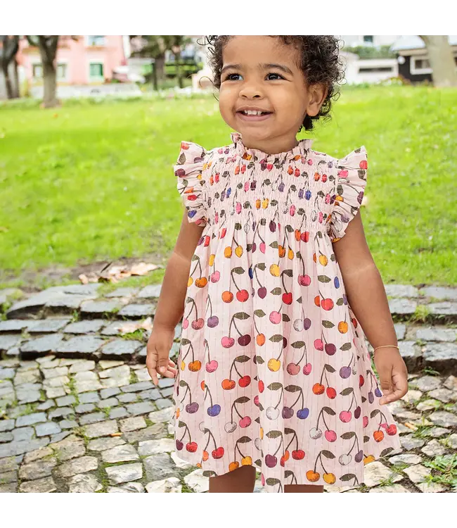 Pink Chicken Stevie Baby Dress Set - Cloud Pink Cherry