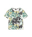 Tea Collection Printed Ribbed Easy Fit Tee - Marvelous Marble