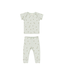 Quincy Mae Ribbed Tee + Legging Set - Apples