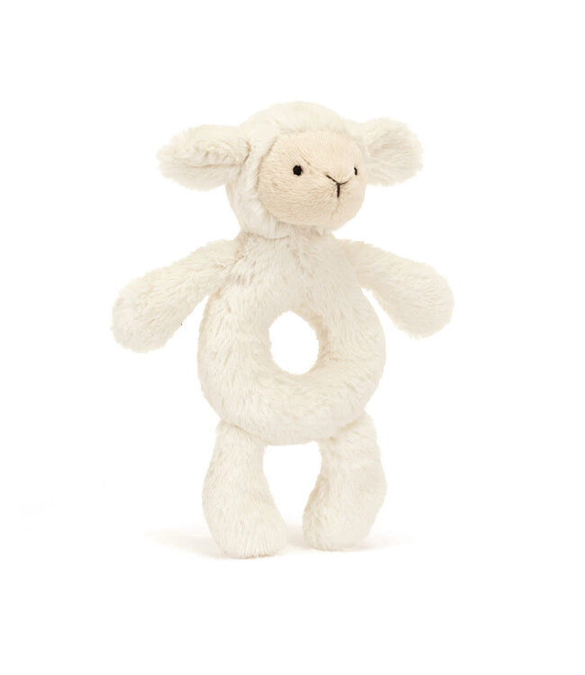 Jellycat Bashful Lamb Ring Rattle