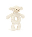 Jellycat Bashful Lamb Ring Rattle